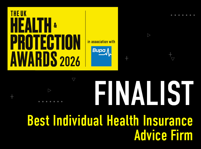 My Health Protected finalist for Best Individual Health Insurance Advice Firm at the UK Health & Protection Awards 2026